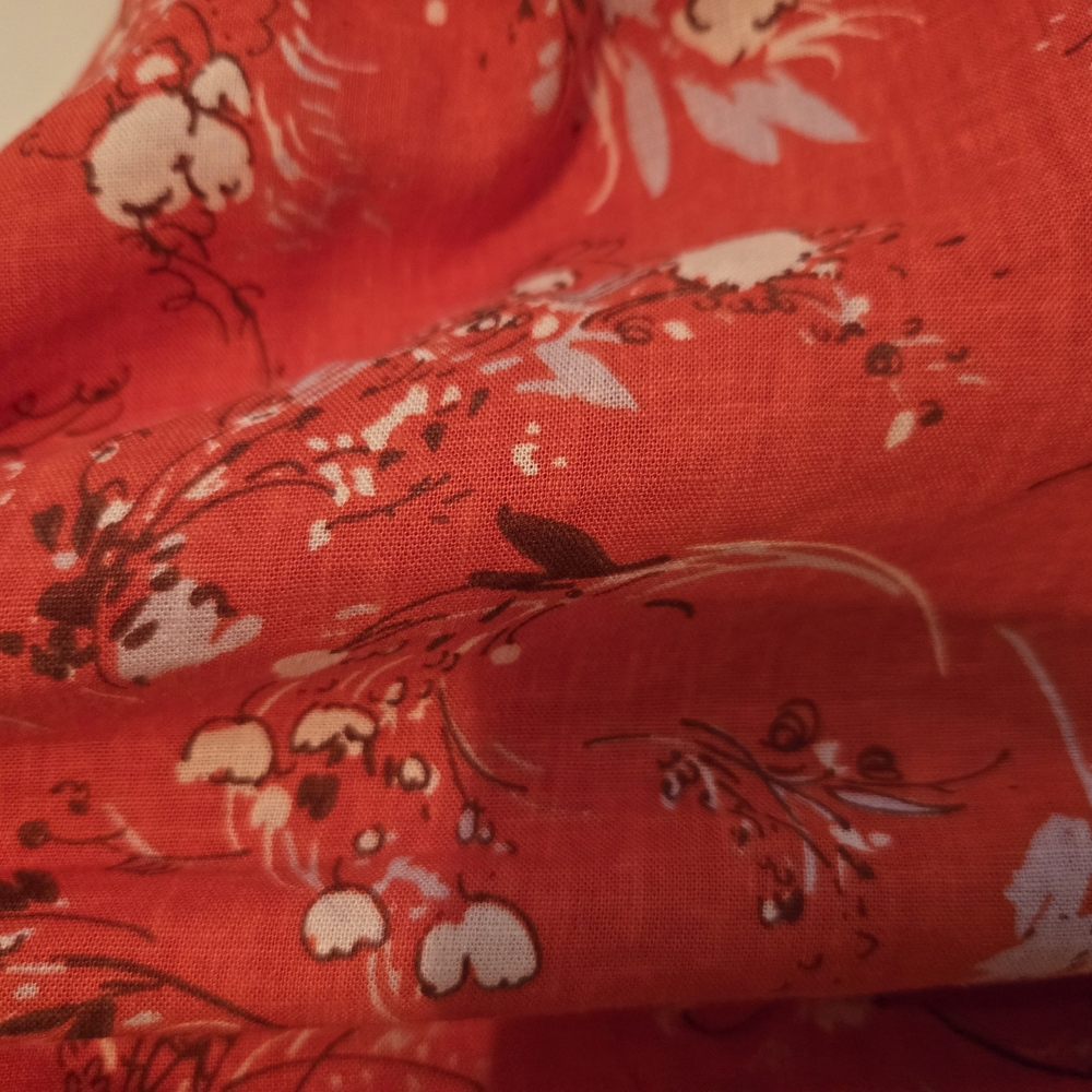 FREE PEOPLE One-Shoulder Red Floral Dress XS - Picture 5 of 7